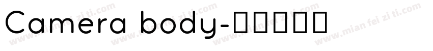 Camera body字体转换